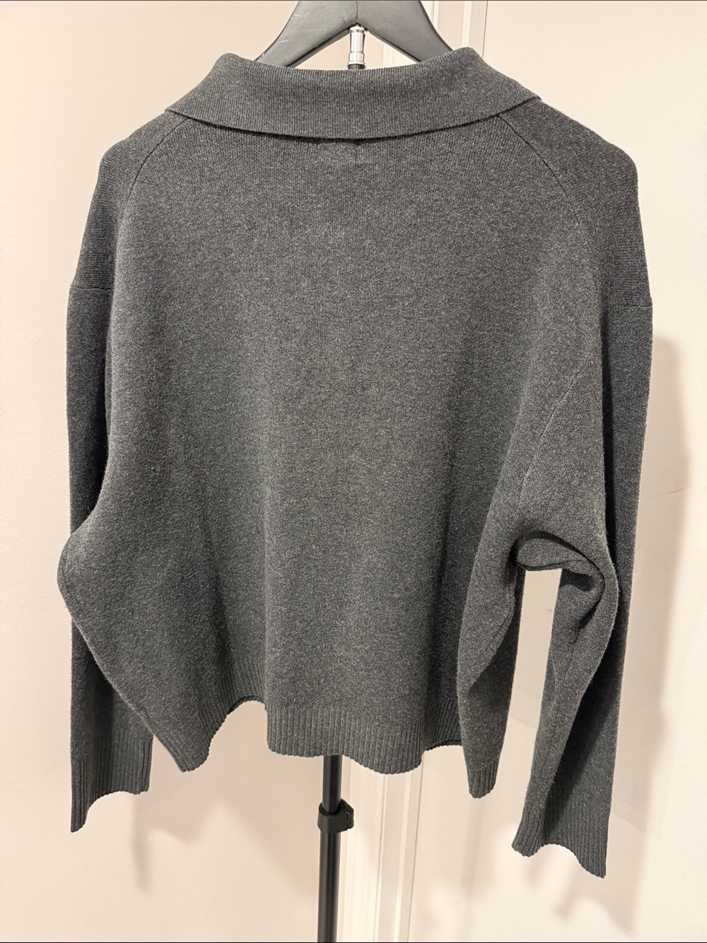 a new day Charcoal Zip-Up Collared Cardigan - Picture 5 of 6